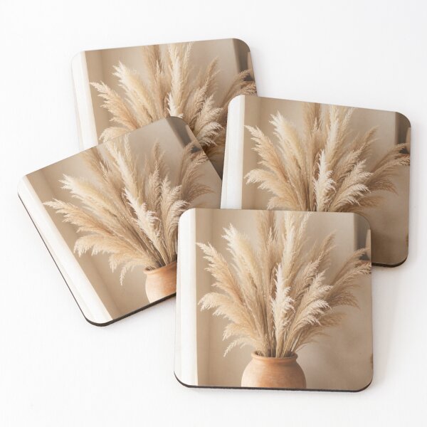 Item preview, Aesthetic Dried Pampas Grass in Terracotta Pot Neutral Photo Print designed and sold by Gameshalah's Designs Hub.