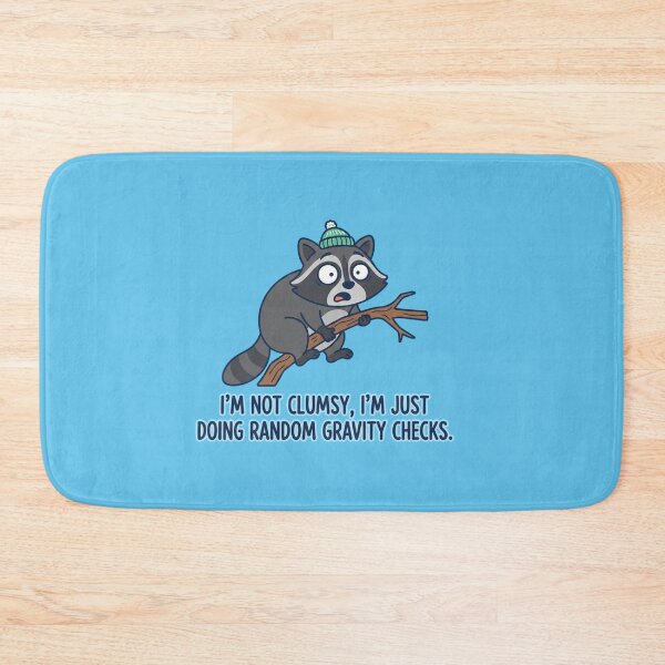 Item preview, Funny Raccoon Doing Random Gravity Checks designed and sold by Owcomm.