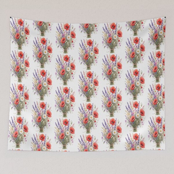 Item preview, Delicate Watercolor Wildflower Bouquet Pastel Field Poster designed and sold by Gameshalah's Designs Hub.
