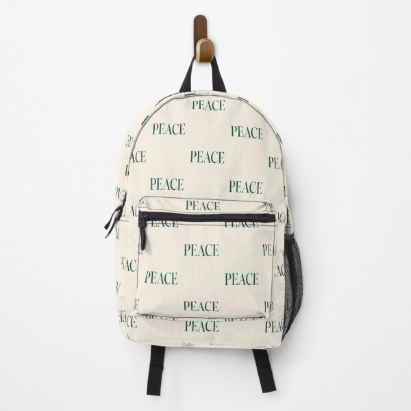 Item preview, Bold Dark Emerald Green PEACE Minimalist Serif Typography Art designed and sold by Gameshalah's Designs Hub.