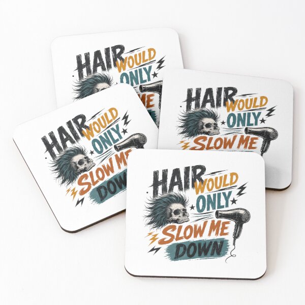Item preview, Hair Would Only Slow Me Down Hair Stylist Barber Cosmetology Professional designed and sold by RetroMini2026.