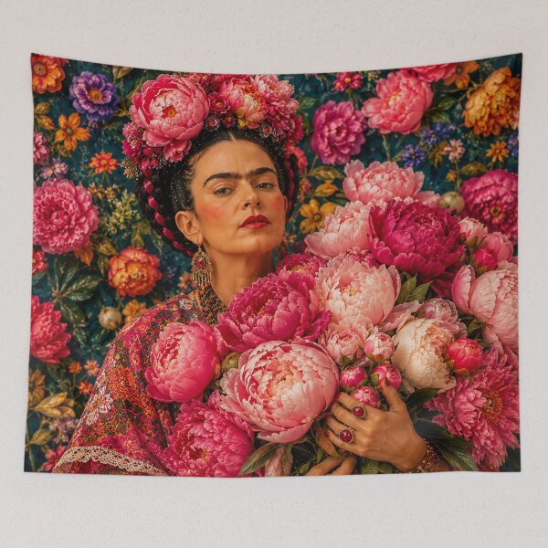 Item preview, frida Kahlo wildlife Dahlia designed and sold by Muycote.