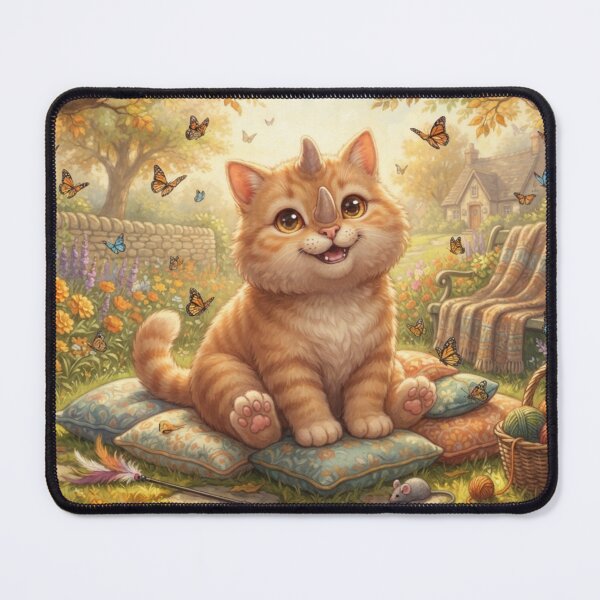 Item preview, The Little Kitten Rhino of the Autumn Garden designed and sold by TreatLLC.