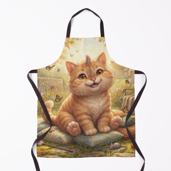 Item preview, The Little Kitten Rhino of the Autumn Garden designed and sold by TreatLLC.