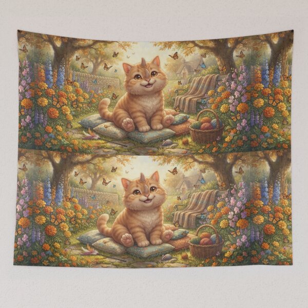 Item preview, The Little Kitten Rhino of the Autumn Garden designed and sold by TreatLLC.