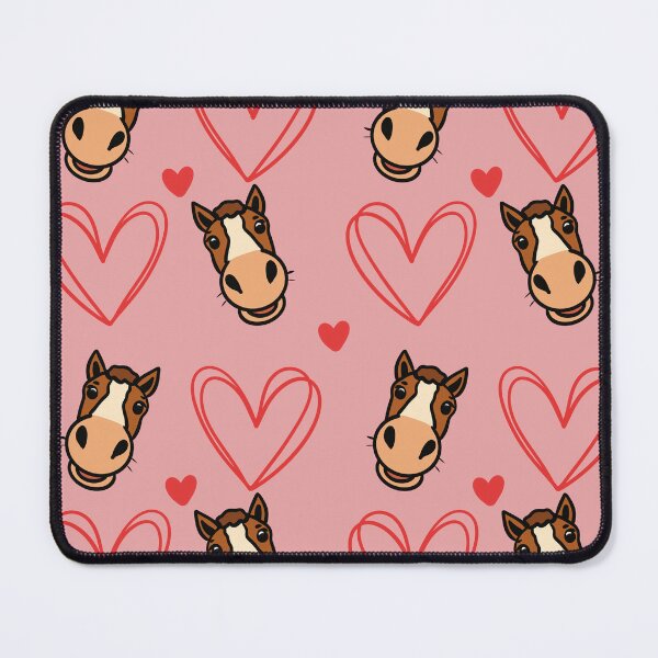 Item preview, Horse Hearts Pink Pattern designed and sold by CI Creative Design LLC.