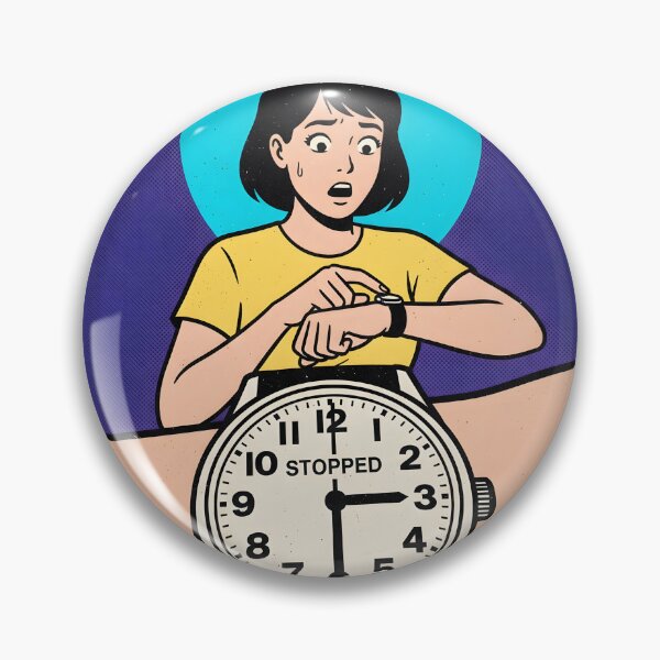 Item preview, Time Is Dead Minimalist Retro Pop-Art Poster designed and sold by DuckOddity.