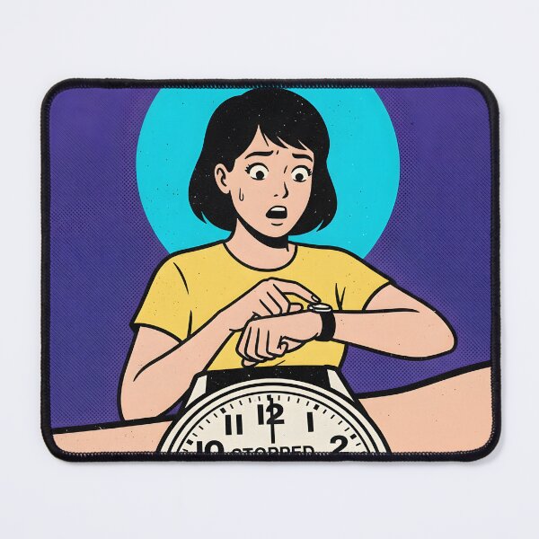 Item preview, Time Is Dead Minimalist Retro Pop-Art Poster designed and sold by DuckOddity.