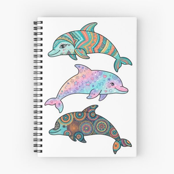 Artikelvorschau, Psychedelische Meerestiere: Süßer Delfin entworfen und verkauft von yanderedev.