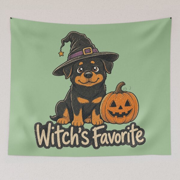 Item preview, Halloween Rottweiler - Witch's Favorite  designed and sold by Graphic Vibe Designs.