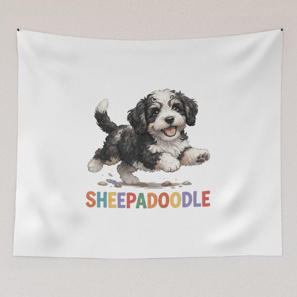 Item preview, Sheepadoodle Puppy Viral, Famous Fluffy Doodle, Cute Little Sheepadoodle, Sweet Puppy Dog designed and sold by clarkfraser.