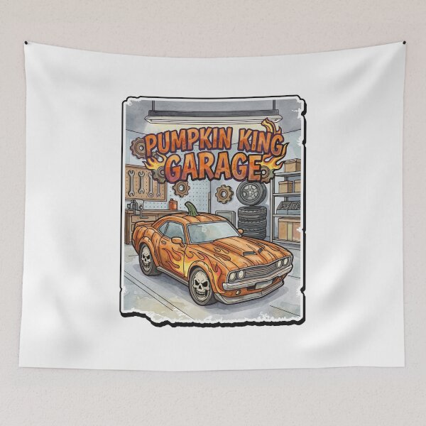 Item preview, Pumpkin King Garage - opt 1 designed and sold by jlStopMedia.