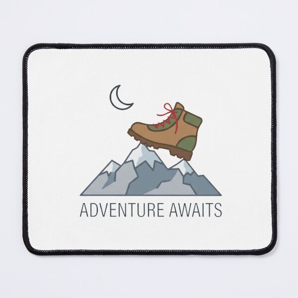 Item preview, Vintage Hiking Boot Mountain Adventure Awaits designed and sold by pattman.