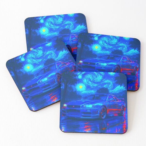 Item preview, Van Gogh Starry Night Nissan GT-R R34 designed and sold by KenshuStore.