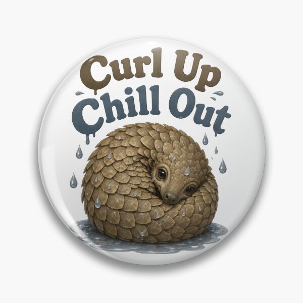 Item preview, Pangolin Curl Up Chill Out designed and sold by clarkfraser.