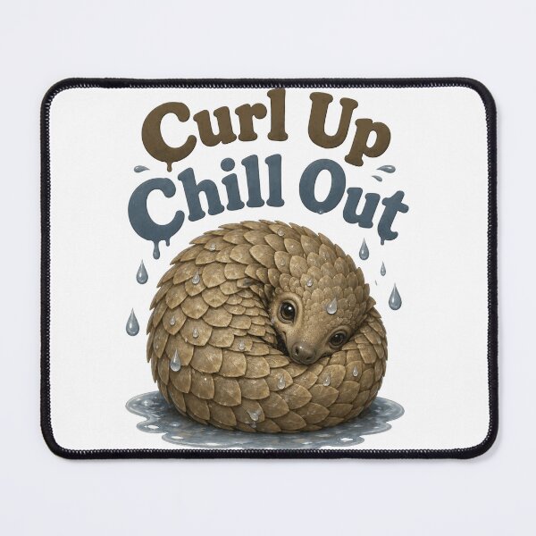 Item preview, Pangolin Curl Up Chill Out designed and sold by clarkfraser.