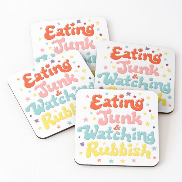 Item preview, Eating Junk Watching Rubbish Colorful Stars designed and sold by lht6474.