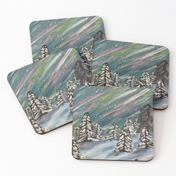 Item preview, Northern lights ski slope designed and sold by Aroeldesigns.
