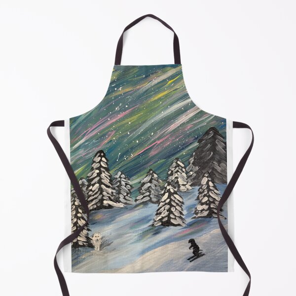 Item preview, Northern lights ski slope designed and sold by Aroeldesigns.