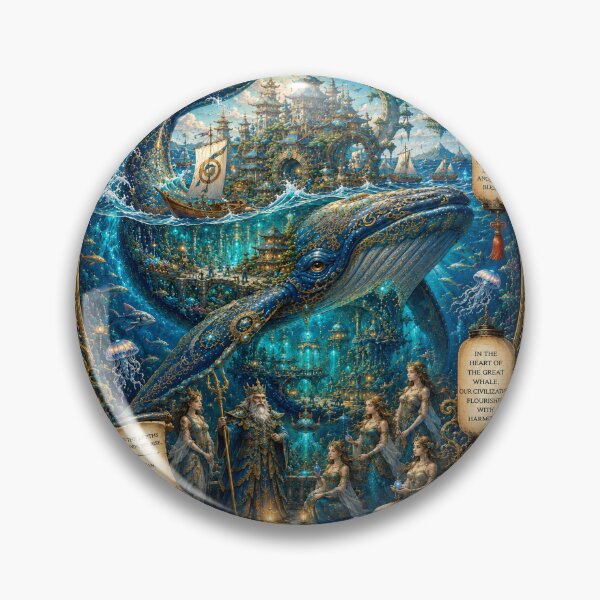 Item preview, Whale Kingdom of the Azure Deep – Ocean Civilization Fantasy designed and sold by sunbowjp stadio.