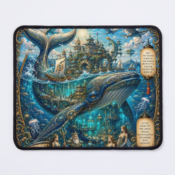 Item preview, Whale Kingdom of the Azure Deep – Ocean Civilization Fantasy designed and sold by sunbowjp stadio.