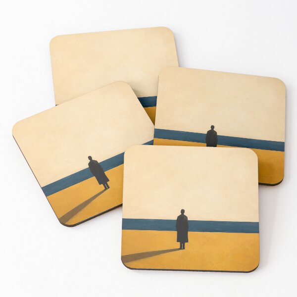 Item preview, "Toward the Horizon" – Minimalist Lone Figure Abstract Landscape designed and sold by Moodzu.