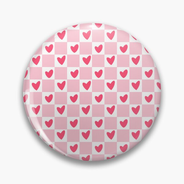 Item preview, Pink Heart Checked Pattern designed and sold by RebelCatStudios(RCS).
