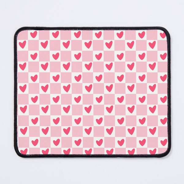 Item preview, Pink Heart Checked Pattern designed and sold by RebelCatStudios(RCS).