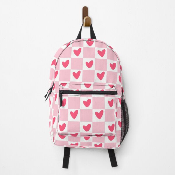 Item preview, Pink Heart Checked Pattern designed and sold by RebelCatStudios(RCS).