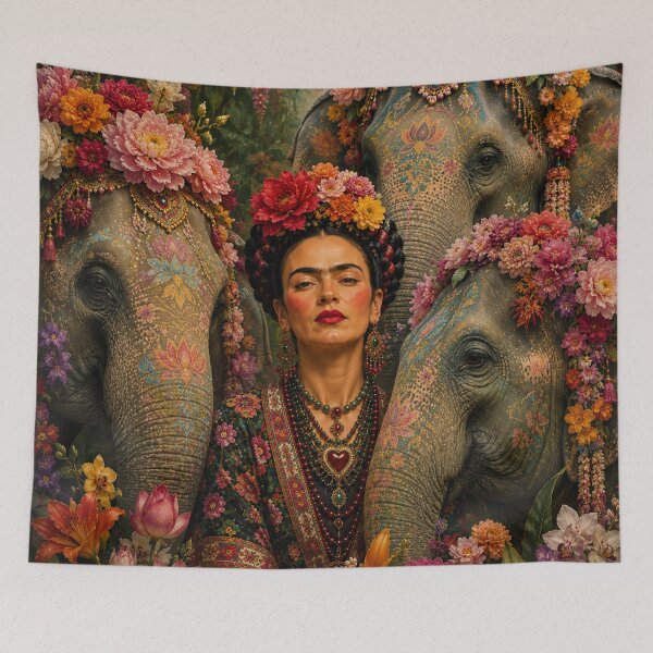 Item preview, Elephants Frida Kahlo designed and sold by Muycote.