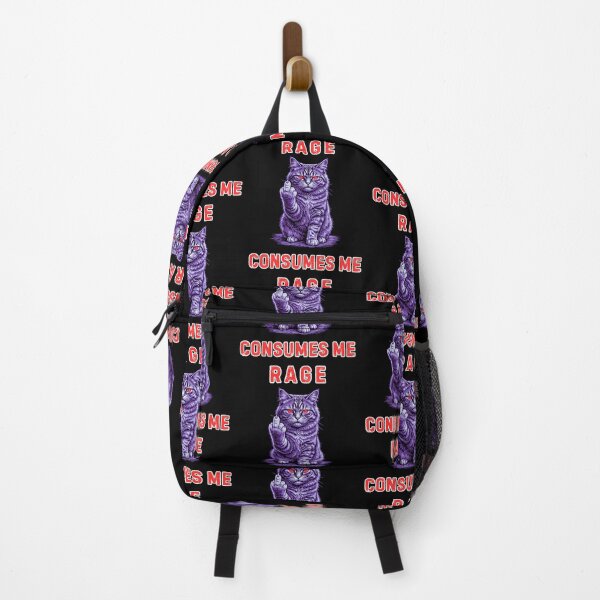 Item preview, Rage Consumes Me Middle Finger Cat designed and sold by WoodburyLake.