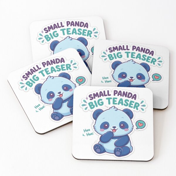 Item preview, Cute Kawaii Blue Baby Panda Sticker | Anime Style Small Panda Big Teaser Chibi Bear Art | Gift for Panda Lovers designed and sold by Chipkooo.