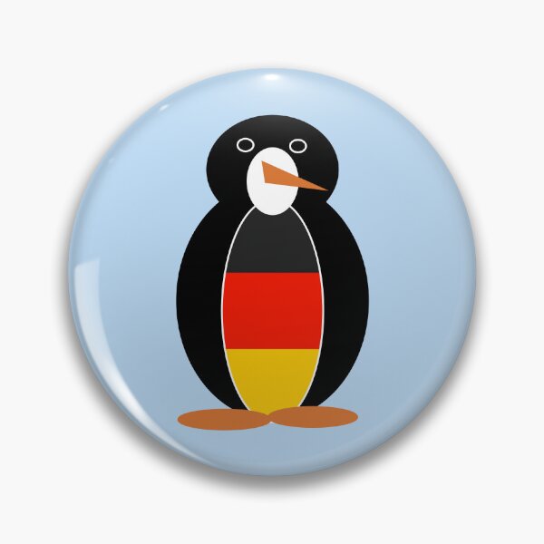 Item preview, Ms. Penguin Wearing the German Flag – Deutschland Pride Design designed and sold by AuntieShoe.
