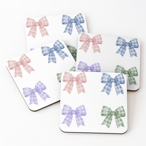 Item preview, Plaid Bow Sticker Pack | Cute Coquette Ribbon Aesthetic Stickers designed and sold by InfiniteSticker.
