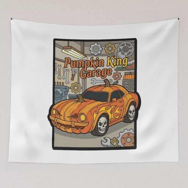 Item preview, Pumpkin King Garage - opt 3 designed and sold by jlStopMedia.