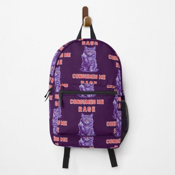 Item preview, Rage Consumes Me Middle Finger Cat designed and sold by WoodburyLake.