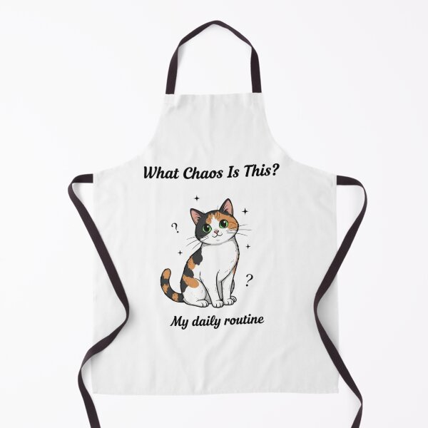 Item preview, What Chaos Is This? My Daily Routine - Confused Calico Cat designed and sold by OlgaLuna_Designs.