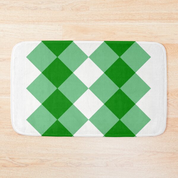 Item preview, Green Diamond Checkered Pattern designed and sold by RebelCatStudios(RCS).
