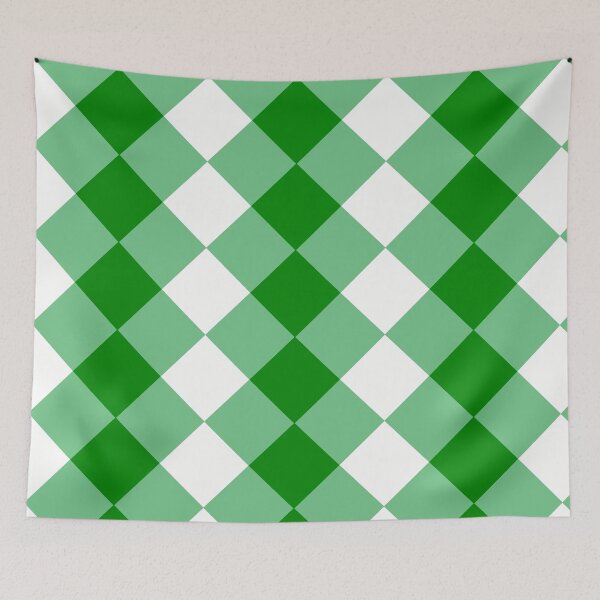 Item preview, Green Diamond Checkered Pattern designed and sold by RebelCatStudios(RCS).
