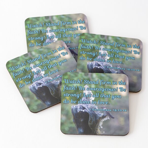 Item preview, 1 Corinthians 16:13-14 Watch Stand Firm - Hummingbird Photograph designed and sold by InsprtnlArtbyDP.