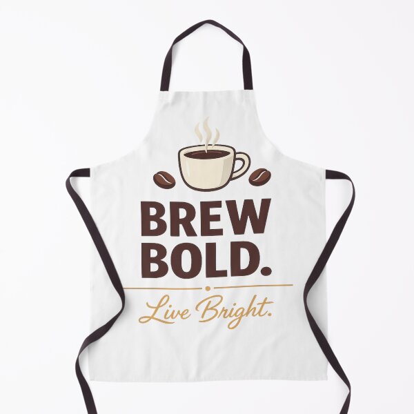 Item preview, Brew Bold Live Bright Coffee Lover Minimalist Typography Design designed and sold by BurnekSupreme.