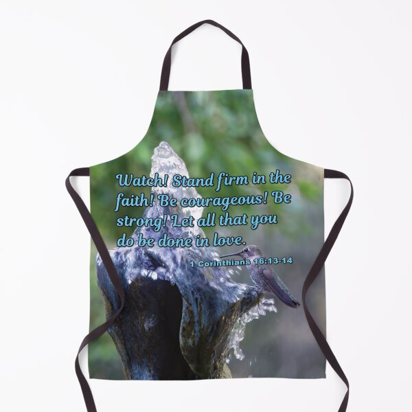 Item preview, 1 Corinthians 16:13-14 Watch Stand Firm - Hummingbird Photograph designed and sold by InsprtnlArtbyDP.