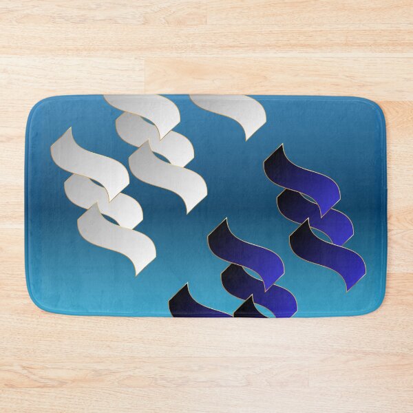 Item preview, Azure Passage – Aqua Blue Sapphire and Silver Geometric Abstract designed and sold by Dee Tirang.