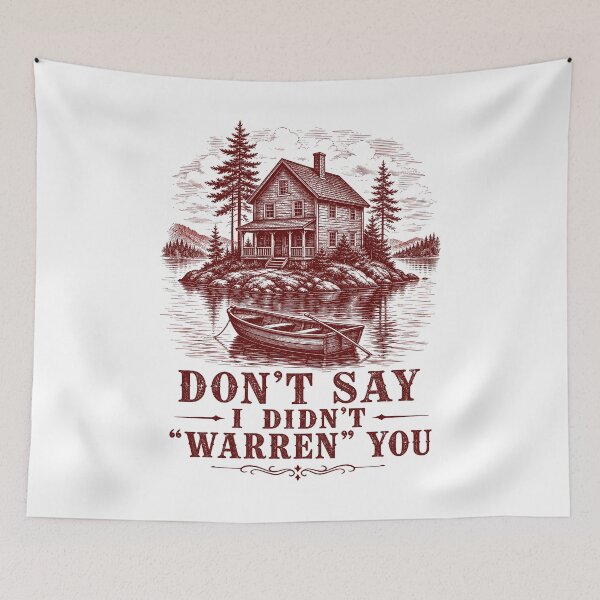 Item preview, Don't Say I Didn't Warren You Haunted House designed and sold by PartyFam.