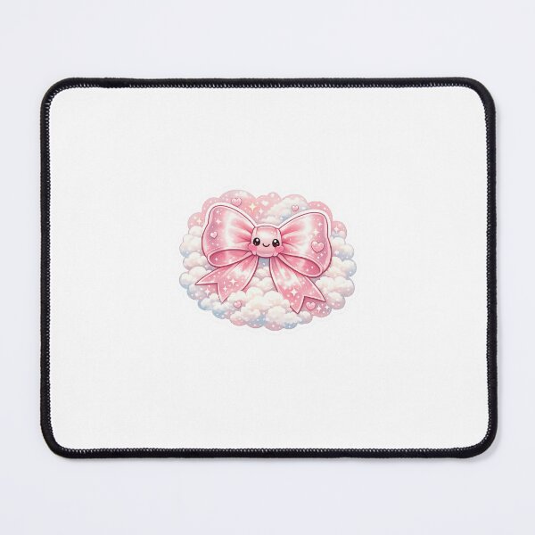 Item preview, Pink Bow Aesthetic Sticker Kawaii Coquette Style for Soft Girl & Pastel Lovers designed and sold by CutePrintCorner.