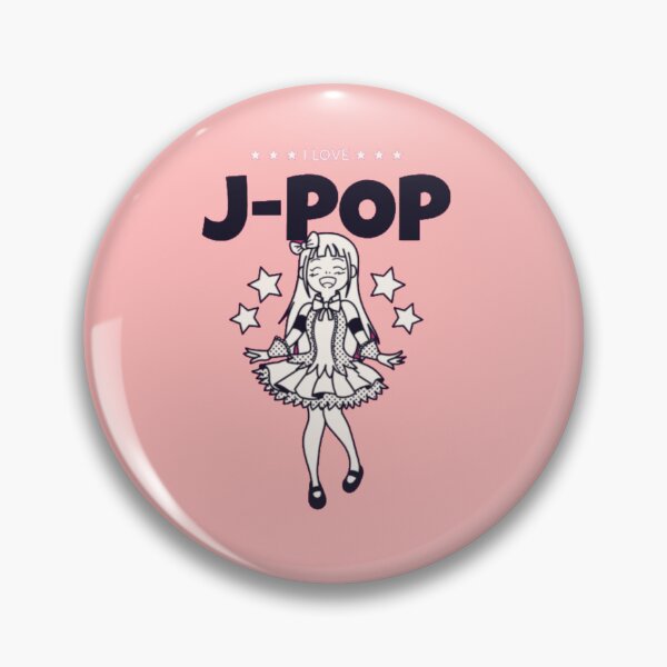 Artikelvorschau, Ich liebe J-Pop – Niedliches japanisches Idol-Mädchen im Retro-Kawaii-Anime-Stil entworfen und verkauft von GenZFashion000.