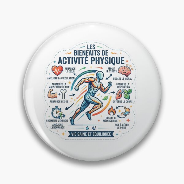 Item preview, Infographie des Bienfaits de l'Activité Physique - Santé et Fitness designed and sold by NinaCreator.