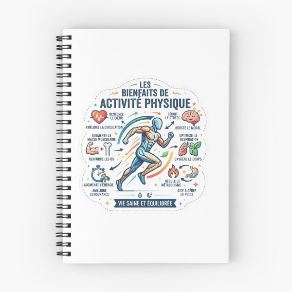 Item preview, Infographie des Bienfaits de l'Activité Physique - Santé et Fitness designed and sold by NinaCreator.