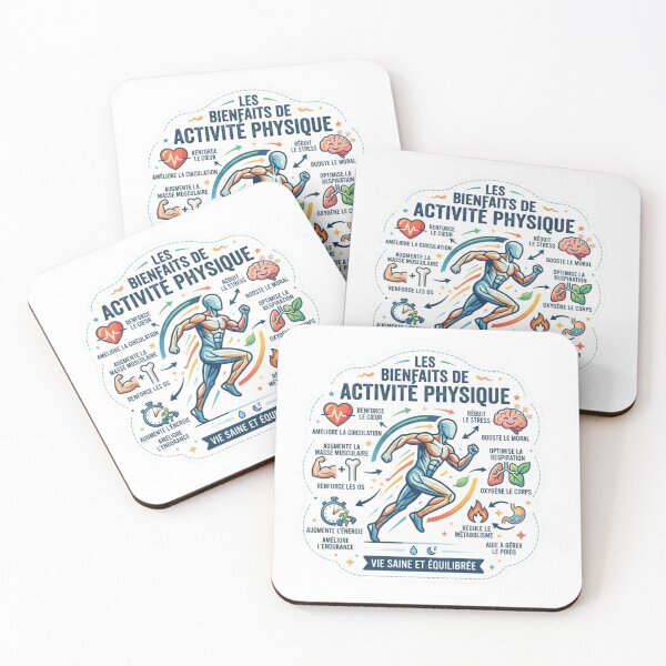 Item preview, Infographie des Bienfaits de l'Activité Physique - Santé et Fitness designed and sold by NinaCreator.