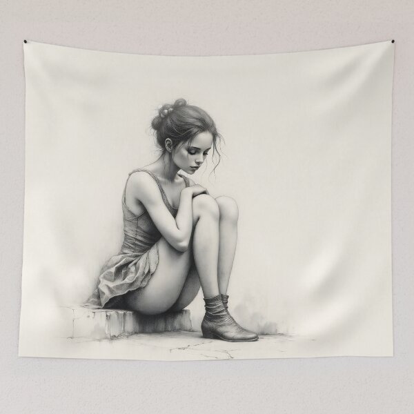 Item preview, The Sad Girl designed and sold by PictureNZ.